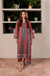 Resham Unstitched Cambric 3 Pcs Printed Suit D741